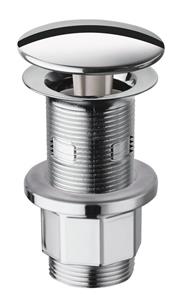 Silfra Niet-Afsluitbare wastafelplug (H) 10-80mm chroom