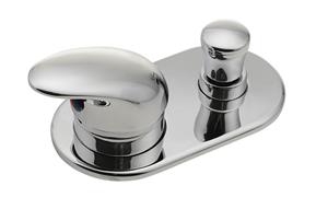 Sapho Bd Badrandcombinatie mengkraan 2 uitgangen chroom
