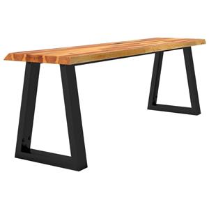 vidaXL Bankje met natuurlijke rand 140 cm massief acaciahout