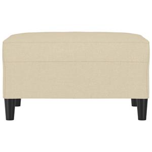 vidaXL Voetenbank 70x55x41 cm stof crèmekleurig