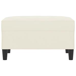 vidaXL Voetenbank 70x55x41 cm fluweel crèmekleurig