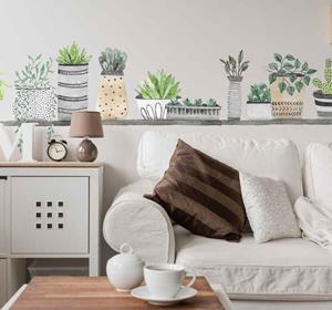 Tenstickers Raamstickers planten Plankplanten