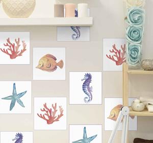 Tenstickers Tegelsticker zeedieren