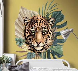Tenstickers Wilde dieren stickers Luipaard in de jungle