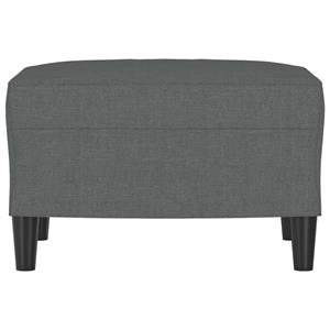 vidaXL Voetenbank 60x50x41 cm stof donkergrijs