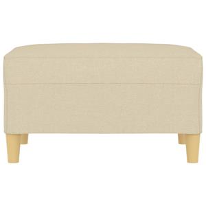 vidaXL Voetenbank 70x55x41 cm stof crèmekleurig