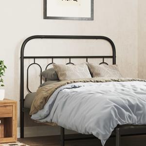 VidaXL Hoofdbord 100 cm metaal zwart