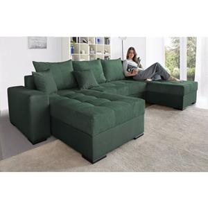 COLLECTION AB Zithoek 30-jarig jubileummodel Josy incl. slaapfunctie, bedbox en sierkussens, met 2 recamiere uiteindes