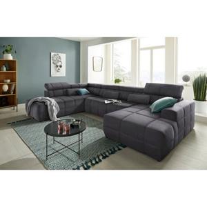 DOMO collection Zithoek BRANDON met hoofdsteunverstelling, optionele zitdiepteverstelling, u-vorm