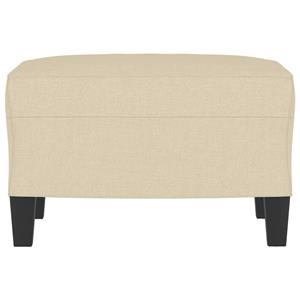 vidaXL Voetenbank 60x50x41 cm stof crèmekleurig