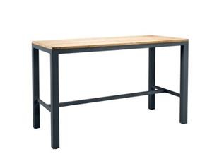 Suns Monte Vari Bar Tafel Matt Royal Grey Met Teak Top 180 x 80 cm - 