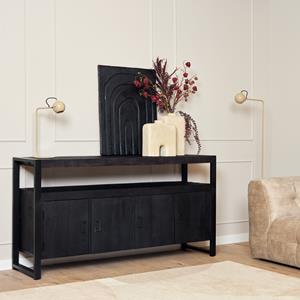 Het Steigerhouthuis Dressoir Boaz Black | 175 cm