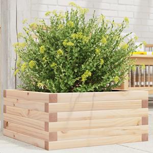 VidaXL Plantenbak 50x50x23 cm massief grenenhout