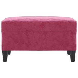 vidaXL Voetenbank 70x55x41 cm fluweel wijnrood