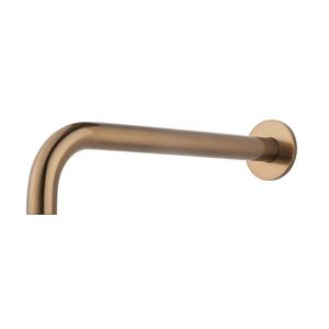 BWS Baduitloop Inbouw  Karsten Rond 30 Cm 1/2 Geborsteld Brons Koper
