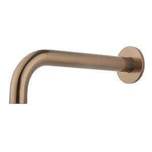 Wiesbaden Baduitloop Inbouw  Caral Rond 25 Cm 1/2 Geborsteld Brons Koper