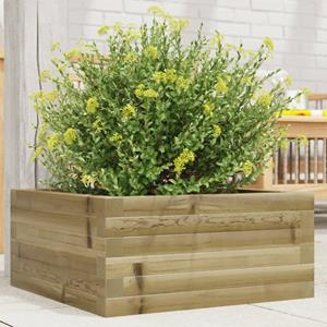 VidaXL Plantenbak 50x50x23 cm geïmpregneerd grenenhout
