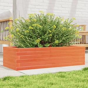 VidaXL Plantenbak 90x40x23 cm massief grenenhout wasbruin