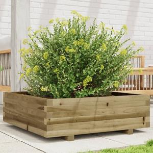 VidaXL Plantenbak 80x80x26,5 cm geïmpregneerd grenenhout