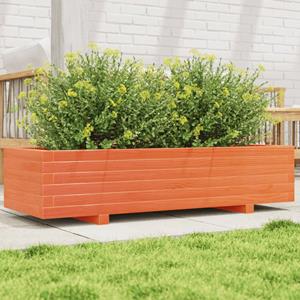 VidaXL Plantenbak 110x40x26,5 cm massief grenenhout wasbruin