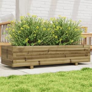 VidaXL Plantenbak 110x40x26,5 cm geïmpregneerd grenenhout
