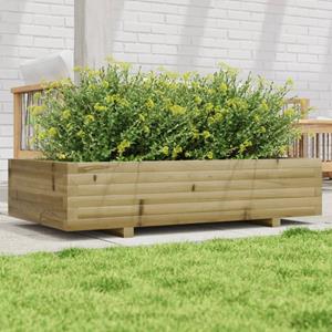 VidaXL Plantenbak 110x60x26,5 cm geïmpregneerd grenenhout