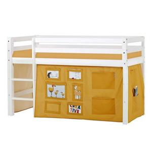 Hoppekids Hoogslaper ECO Dream, kinderbed, speelbed, halfhoog bed van massief hout