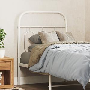 VidaXL Hoofdbord 75 cm metaal wit