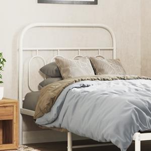 VidaXL Hoofdbord 80 cm metaal wit