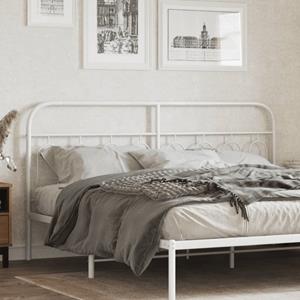 VidaXL Hoofdbord 183 cm metaal wit