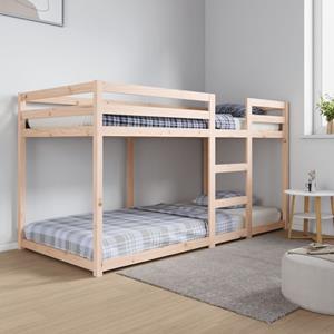 VidaXL Stapelbed massief grenenhout 90x200 cm