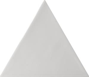 Quintessenza 3LATI driehoek tegel 13,2x11,4 Grigio Medio Lucido