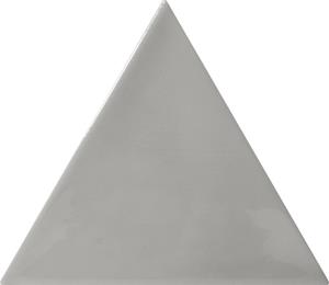 Quintessenza 3LATI driehoek tegel 13,2x11,4 Grigio Scuro Lucido