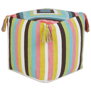 BELIANI Poef katoen meerkleurig 45 x 45 cm MONEASA