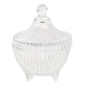 Clayre & Eef Glazen potje Ø 9x12 cm Glas Rond Potje