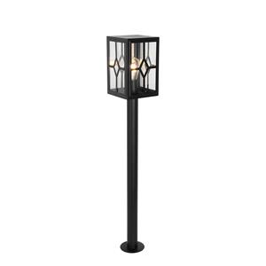 QAZQA Klassieke staande buitenlamp zwart 100 cm IP44 - Dover