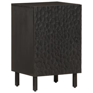 VidaXL Badkamerkast 38x33x58 cm massief mangohout zwart