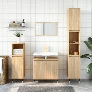 VidaXL Badkamerkast 58x33x60 cm bewerkt hout sonoma eikenkleurig
