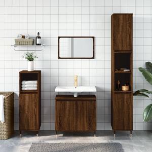 VidaXL Badkamerkast 58x33x60 cm bewerkt hout bruin eikenkleur
