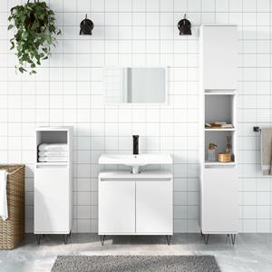 VidaXL Badkamerkast 58x33x60 cm bewerkt hout wit