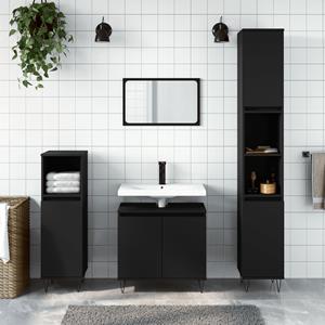 VidaXL Badkamerkast 58x33x60 cm bewerkt hout zwart