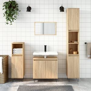 VidaXL Badkamerkast 58x33x60 cm bewerkt hout sonoma eikenkleurig