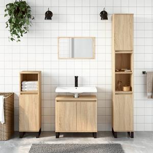 VidaXL Badkamerkast 58x33x60 cm bewerkt hout sonoma eikenkleurig