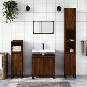 VidaXL Badkamerkast 58x33x60 cm bewerkt hout bruin eikenkleur