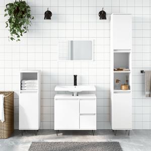 VidaXL Badkamerkast 65x33x60 cm bewerkt hout wit