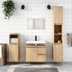 VidaXL Badkamerkast 65x33x60 cm bewerkt hout sonoma eikenkleurig