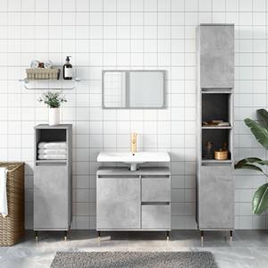 VidaXL Badkamerkast 65x33x60 cm bewerkt hout betongrijs