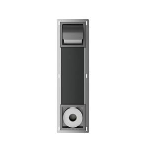 Mueller Mokri inbouw toiletrolhouder met klep en reserverolhouder gunmetal