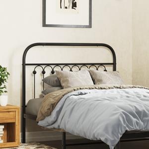 VidaXL Hoofdbord 100 cm metaal zwart