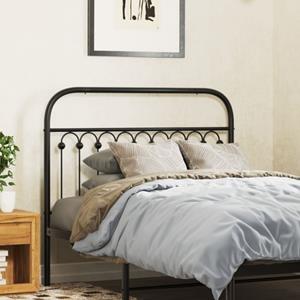 VidaXL Hoofdbord 107 cm metaal zwart